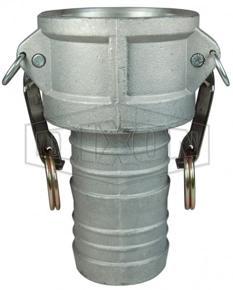 G400-C-ALSI by Dixon Valve | Global Cam & Groove Coupler | Type C | 4" Coupler x 4" Male NPT | A380 Permanent Mold Aluminum (Stainless Handles)