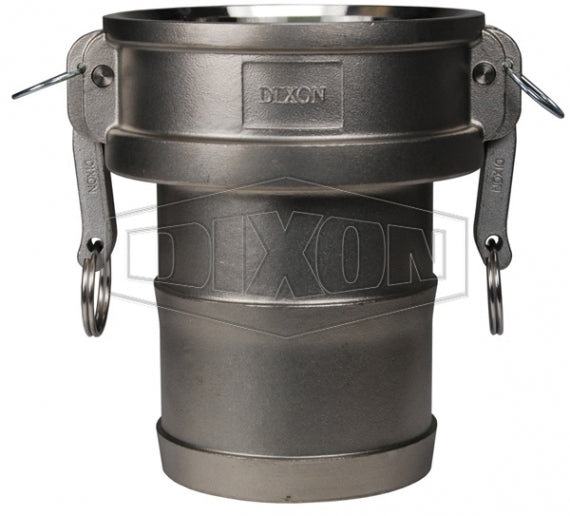 G400-C-SS by Dixon Valve | Global Cam & Groove Coupler | Type C | 4" Coupler x 4" Hose Shank | 316 Investment Cast Stainless Steel