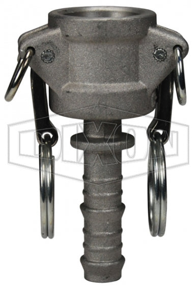 G50-C-AL by Dixon Valve | Global Cam & Groove Coupler | Type C | 1/2" Coupler x 1/2" Hose Shank | A380 Permanent Mold Aluminum (Stainless Handles)