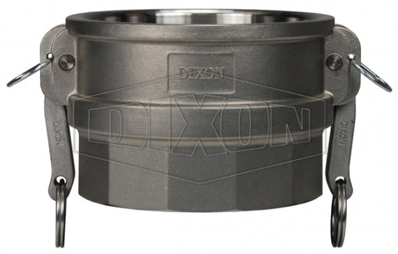 G400-D-SS by Dixon Valve | Global Cam & Groove Coupler | Type D | 4" Coupler x 4" Female NPT | 316 Investment Cast Stainless Steel