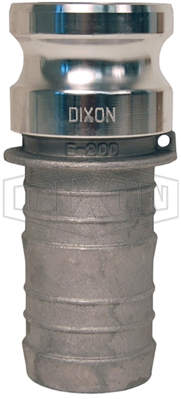 G600-E-AL by Dixon Valve | Global Cam & Groove Adapter | Type E | 6" Adapter x 6" Hose Shank | A380 Permanent Mold Aluminum