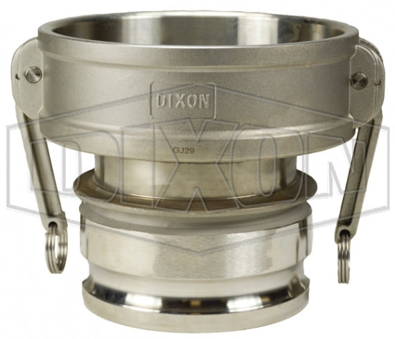 3020-DA-SS by Dixon Valve | Cam & Groove Reducer (Jump Size) Coupling | Type DA | 3" Coupler x 2" Adapter | 316 Stainless Steel