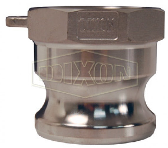 G600-A-SS by Dixon Valve | Global Cam & Groove Adapter | Type A | 6" Adapter x 6" Female NPT | 316 Investment Cast Stainless Steel