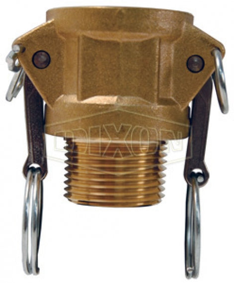 G75-B-BR by Dixon Valve | Global Cam & Groove Coupler | Type B | 3/4" Coupler x 3/4" Male NPT | ASTMC38000 Forged Brass
