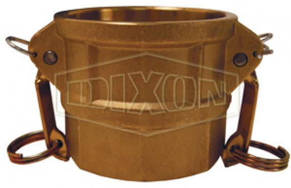 G300-DC-BR by Dixon Valve | Global Cam & Groove Dust Cap | Type DC | 3" Body Size | ASTMC38000 Forged Brass