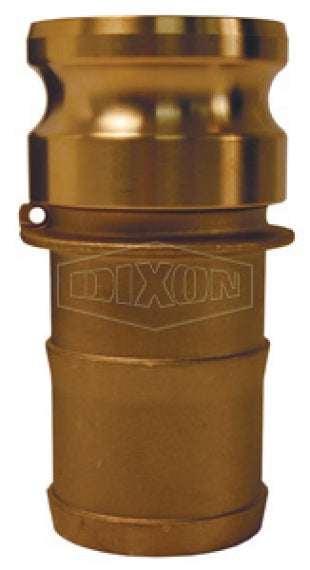 G250-E-BR by Dixon Valve | Global Cam & Groove Adapter | Type E | 2-1/2" Adapter x 2-1/2" Hose Shank | ASTMC38000 Forged Brass