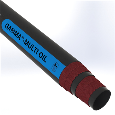 GMO50S1-4.0 by Texcel | GAMMA™-MULTI OIL Series | 8-ply Multi-Purpose Discharge Hose | 4" Hose ID | 500 PSI | Black
