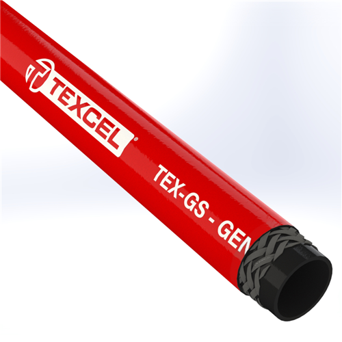 GS-12-C300-200R- by Texcel | TEX-GS Series | General Service Air & Water Hose | 3/4" Hose ID | 300 PSI | Red