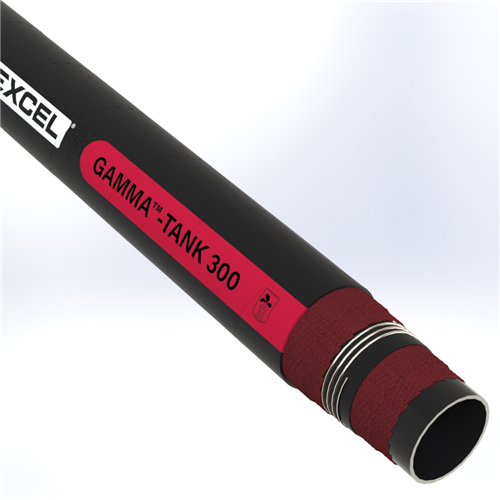 GTA30S1-2.5 by Texcel | GAMMA™-TANK 300 Series | Heavy-Duty Tank Truck Hose | 2-1/2" Hose ID | 300 PSI | 29 in/Hg Vacuum Rated | Black