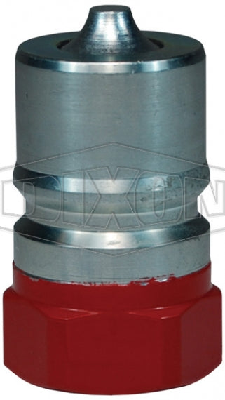 H6F6-BOP by Dixon Valve | Hydraulic Quick Disconnect Coupling | H-BOP-Series | 3/4" Female NPTF x 3/4" Body Size | ISO-B Blowout Preventer Safety Plug | FKM Seal | Steel