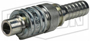 N4S6-ZLS by Dixon Valve | Pneumatic Quick Disconnect Coupling | Dix-Lock® N-Series | Hose Barb | 3/4" Hose ID x 1/2" Body Size | Plug with Steel Locking Sleeve | Steel