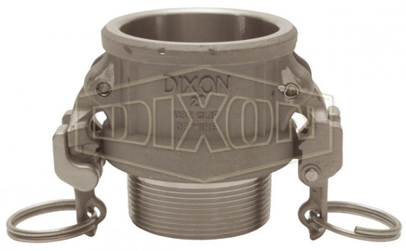 HAB200EZ by Dixon Valve | EZ Boss-Lock Cam & Groove Coupler | Type B | 2" Coupler x 2" Male NPT | Hastelloy®