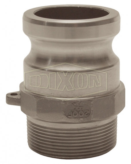 300-F-HA by Dixon Valve | Cam & Groove Adapter | Type F | 3" Adapter x 3" Male NPT | Hastelloy®