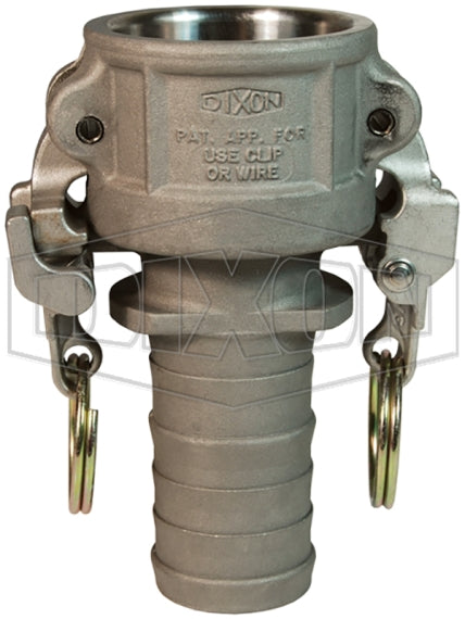 HAC150EZ by Dixon Valve | EZ Boss-Lock Cam & Groove Coupler | Type C | 1-1/2" Coupler x 1-1/2" Hose Shank | Hastelloy®
