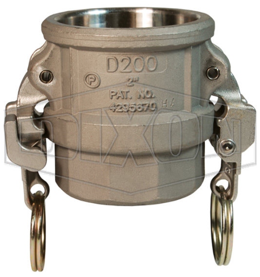 HAD100EZ by Dixon Valve | EZ Boss-Lock Cam & Groove Coupler | Type D | 1" Coupler x 1" Female NPT | Hastelloy®
