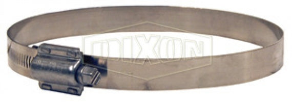 HTM200 by Dixon Valve | Style HTM | Hi Torque Worm Gear Clamp | 5/8" Band Width | Hose OD Range: from 1-1/4" to 2-1/8" | 300 Half Hard Stainless Steel Band | 410 Stainless Steel Screw