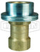 2HSF2-B by Dixon Valve | Hydraulic Quick Disconnect Coupling | HS-Series | 1/4" Female NPTF x 1/4" ISO-B Steam Interchange | Socket | EPDM Seal | Brass