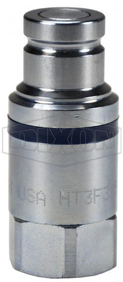 HT12OF12 by Dixon Valve | Hydraulic Quick Disconnect Coupling | HT-Series | 1-1/2" Female ORB x 1-1/2" ISO16028 Flushface Interchange | Plug | Steel