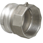 A100SS by Campbell Fittings | Insta-Lock™ | Cam & Groove Coupling | Type A | 1" Male Adapter x 1" Female NPT Thread | 316 Stainless Steel