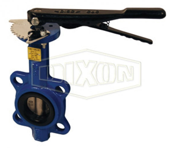 BFVW400 by Dixon Valve | Butterfly Valve | Wafer Style | 4" 150# Flange | Nitrile Rubber Liner | Stainless Disc | Ductile Iron