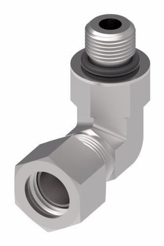 7515X12 Ermeto by Danfoss | 7000 Series | Straight Thread ORB/Tube 90° Elbow | 3/4" Male O-Ring Boss x 3/4" Tube OD | Steel