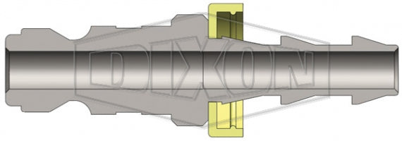 J3B3 by Dixon Valve | Pneumatic Quick Disconnect Coupling | J-Series | Push-Loc Hose Barb | 3/8" Hose ID x 3/8" Automotive Interchange | Plug | Steel