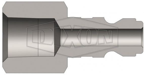 J4F6 by Dixon Valve | Pneumatic Quick Disconnect Coupling | J-Series | 3/4" Female NPTF x 1/2" Automotive Interchange | Plug | Steel