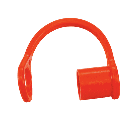 K4-O-DC by Dixon Valve | Hydraulic Quick Disconnect Coupling | K-Series | ISO-A Interchange Color-Coded Dust Cap | Fits 1/2" Body Size | Orange | Nitrile