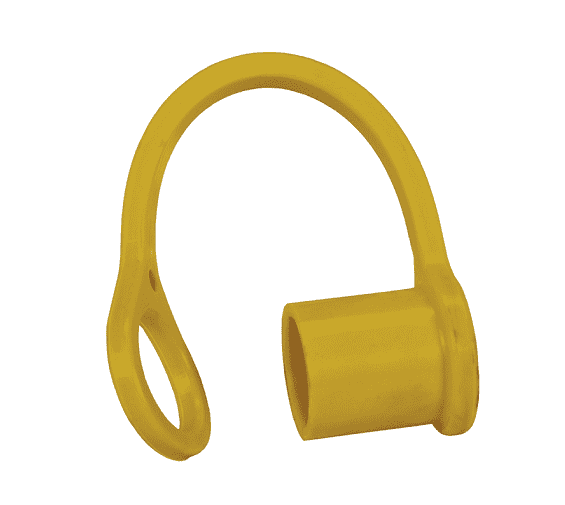 K4-Y-DC by Dixon Valve | Hydraulic Quick Disconnect Coupling | K-Series | ISO-A Interchange Color-Coded Dust Cap | Fits 1/2" Body Size | Yellow | Nitrile