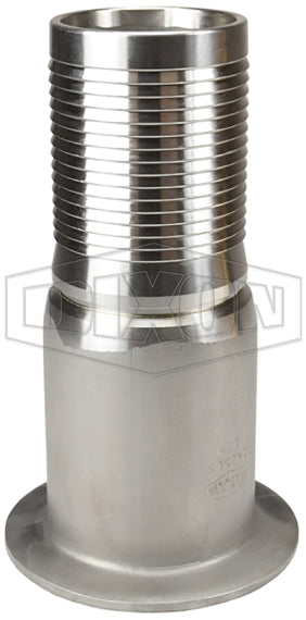 RN25CS by Dixon Valve | King Crimp® | Nipple for Floating Flanges | 2" Hose Shank x Flange | 316 Stainless Steel