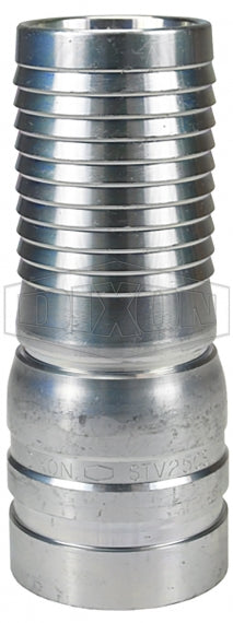 STV10CS by Dixon Valve | King Crimp® | Combination Nipple | Grooved End | 1" Hose ID | Schedule 80 Plated Carbon Steel