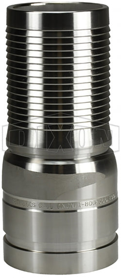 RSTV20CS by Dixon Valve | King Crimp® | Combination Nipple | Grooved End | 1-1/2" Hose ID | 316 Stainless Steel