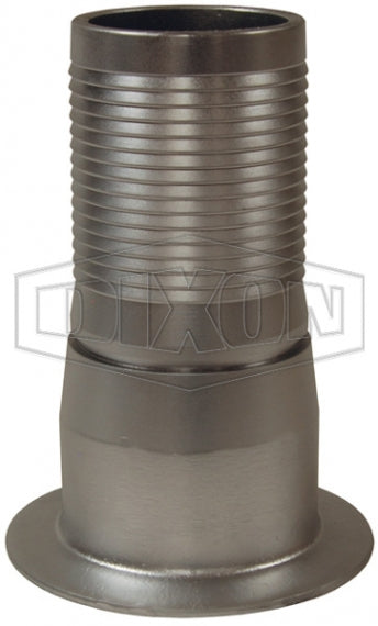N25CS by Dixon Valve | King Crimp® | Nipple for Floating Flanges | 2" Hose Shank x Flange | Plated Carbon Steel