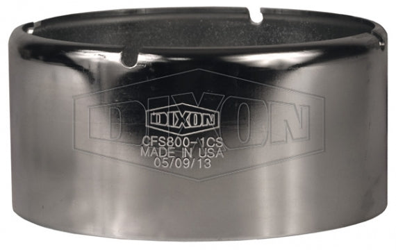 CFS800-8CS Dixon King Crimp® | Short Frac Ferrule | 9.500" Ferrule ID | for Hose OD from 9-21/64" to 9-28/64" | Carbon Steel