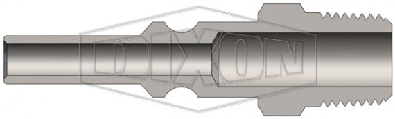L2M2 by Dixon Valve | Pneumatic Quick Disconnect Coupling | L-Series | 1/4" Male NPT x 1/4" Lincoln Interchange | Plug | Steel