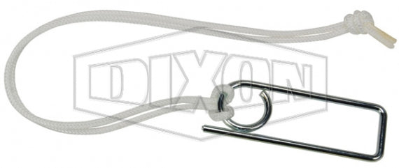 ACL3 by Dixon Valve | Cam & Groove | Lanyard with Clip for Boss-Lock Couplings | 6" Size | Carbon Steel / Nylon