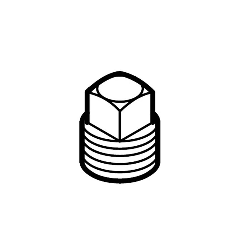 48925 by Alemite | Manifold Block | 3/8" Male NPT Plug for End Port