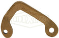 200-LH-BR by Dixon Valve | Cam & Groove Locking Handle for Dust Cap | 2" Coupler Size | 9/32" Hole Diameter | Brass