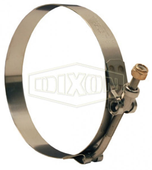 STBC400L by Dixon Valve | Style STBCL | Long Bolt T-Bolt Clamp | 3/4" Band Width | Hose OD Range: from 3.55" to 4.12" | 300 Stainless Steel Band & Bolt