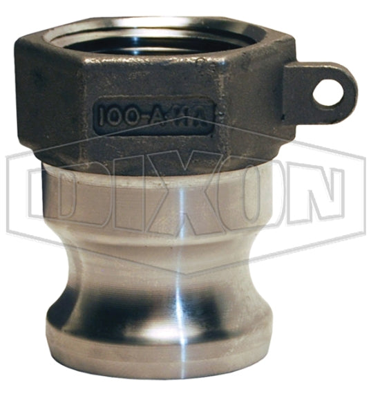 150-A-HA by Dixon Valve | Cam & Groove Adapter | Type A | 1-1/2" Adapter x 1-1/2" Female NPT | Hastelloy®