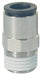 31756011 Legris by Dixon | Nylon/Nickel-Plated Brass Push-In Fitting | Male Connector | 3/8" Tube OD x 1/8" Male NPT
