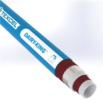 MILK-3.0 by Texcel | DAIRY-KING™ Series | Milk Hose | 3" Hose ID | 150 PSI | 29 in/Hg Vacuum Rated | Blue