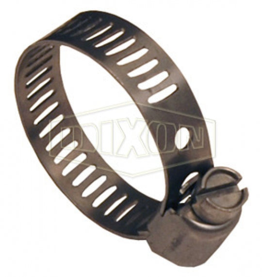 MAH8 by Dixon Valve | Style MAH | Miniature Worm Gear Clamp | 5/16" Band Width | Hose OD Range: from 1/2" to 29/32" | SAE 300 Stainless Steel Band & Screw