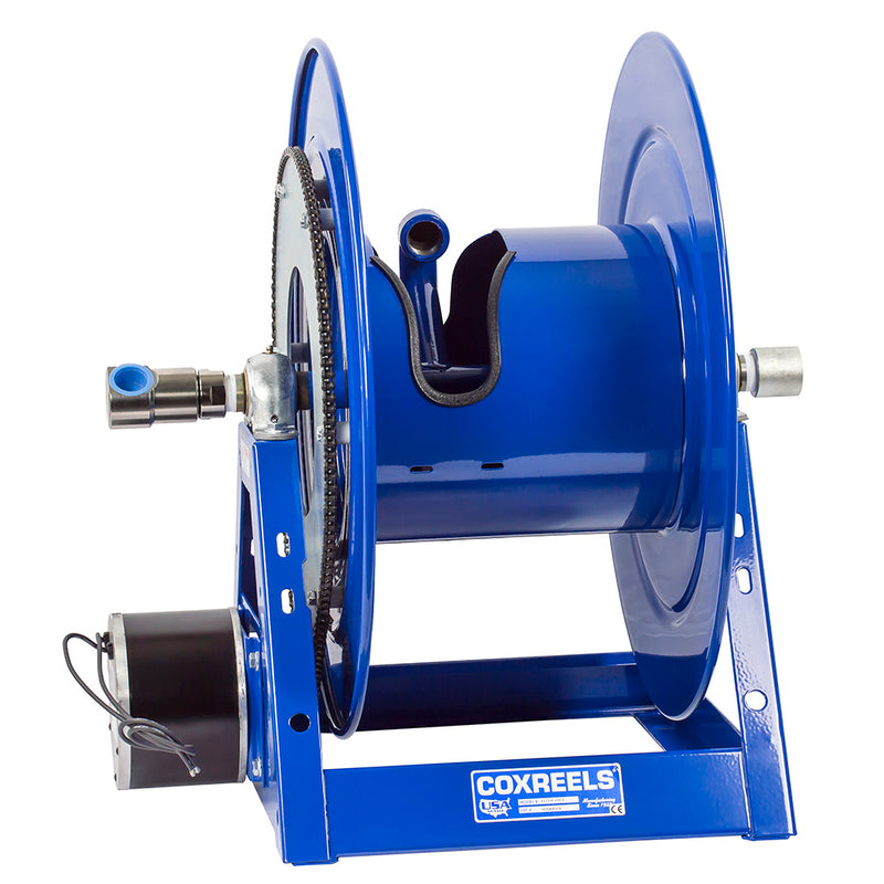 1175-6-50-AB by Coxreels | 1175 Series | 3,000 PSI Motor Driven Hose Reel | #6 Gast Air Motor | 1" Hose ID, 1" FNPT Inlet | Steel | 50ft Capacity, Hose Not Included