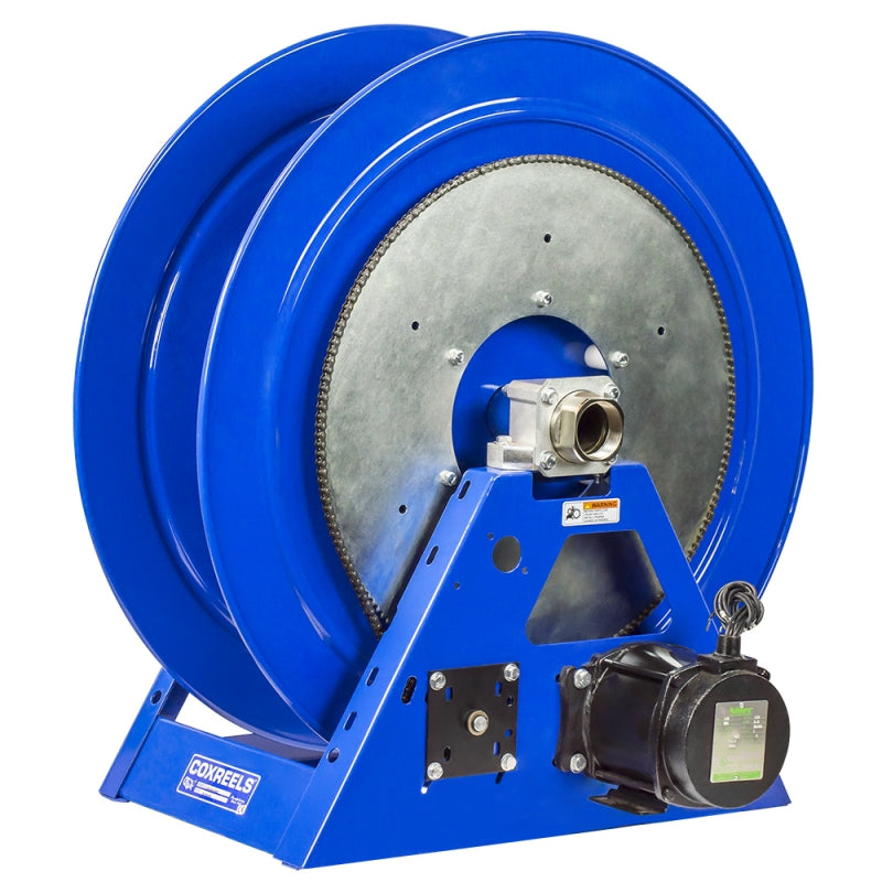 1195-1332-H by Coxreels | 1195 Series | 1,000 PSI Motor Driven Hose Reel for Hydraulic Oil | Hydraulic Motor | 2" Hose ID, 2" FNPT Inlet | Steel | 75ft Capacity, Hose Not Included