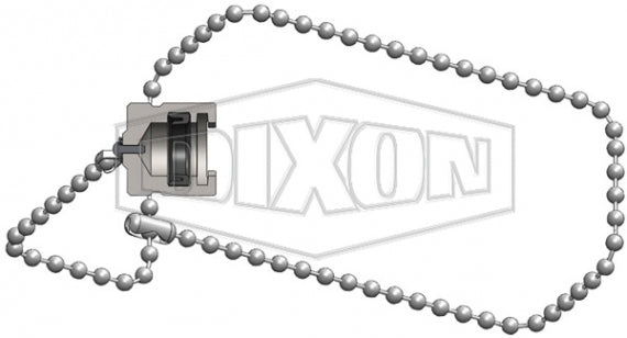 N4DC by Dixon Valve | Pneumatic Quick Disconnect Coupling | Dix-Lock® N-Series | Bowes Interchange Plug Cap | 1/2" Body Size | Steel