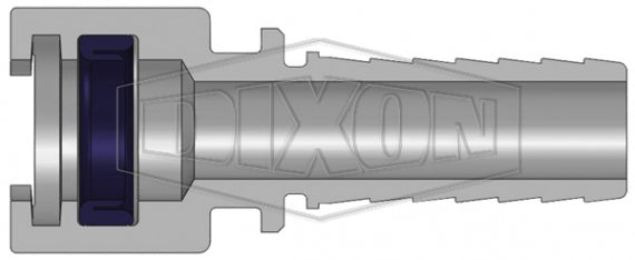4NS6-B by Dixon Valve | Pneumatic Quick Disconnect Coupling | Dix-Lock® N-Series | Hose Barb | 3/4" Hose ID x 1/2" Body Size | Socket | Nitrile Seal | Brass