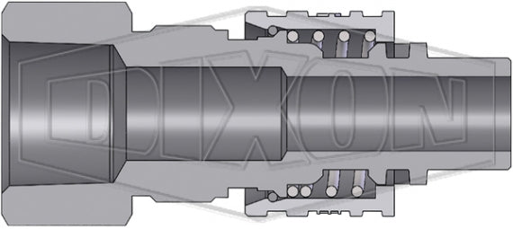 N4F3 by Dixon Valve | Pneumatic Quick Disconnect Coupling | Dix-Lock® N-Series | 3/8" Female NPTF x 1/2" Body Size | Plug | Steel
