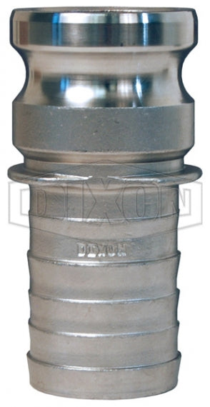 RE300NO by Dixon Valve | Boss-Lock Cam & Groove Adapter | Type E | 3" Adapter x 3" Notched Hose Shank | 316 Stainless Steel