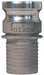 200ENOSSS by Dixon Valve | Cam & Groove Adapter | Type E | 2" Adapter x 2" Notched NOS Hose Shank | 316 Stainless Steel